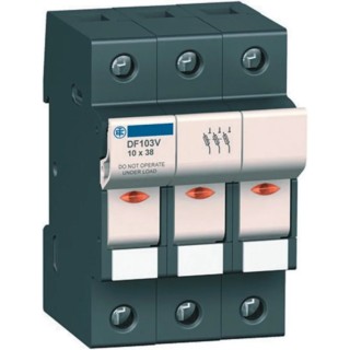 Schneider Electric 50A Rail Mount Fuse Holder, 2 Pole, 690V AC DF142V
