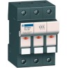 Schneider Electric 50A Rail Mount Fuse Holder, 2 Pole, 690V AC DF142V