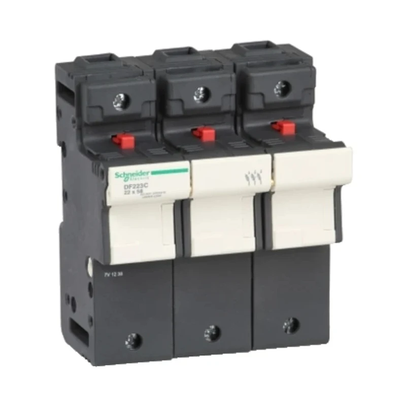 Schneider Electric 125A Rail Mount Fuse Holder, 3P-Pole, 690V ac DF223C