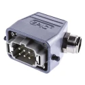 EPIC Heavy Duty Power Connector 6 Way 16A 440V PG13.5 Thread H-BE Series 10012000+10190000+12954300