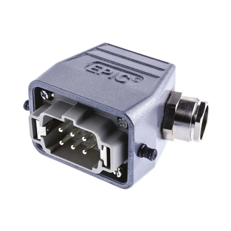 EPIC Heavy Duty Power Connector 6 Way 16A 440V PG13.5 Thread H-BE Series 10012000+10190000+12954300