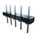 Samtec BBL Series Straight Through Hole Pin Header, 12 Contacts, 2.54 mm Pitch, 1 Row, Unshrouded BBL-112-T-F