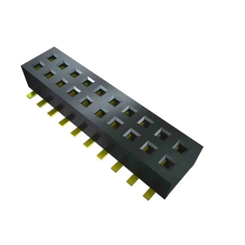 Samtec CLP Series Vertical Surface PCB Socket 8-Contact 2 Row 1.27 mm Pitch Press-in CLP-108-02-L-D-P-TR