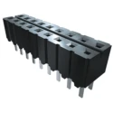 Samtec PCB Socket Closed Entry 2 Row 10 Contact Points 2.54 mm Pitch Through Hole Solder Termination CES-105-01-S-D