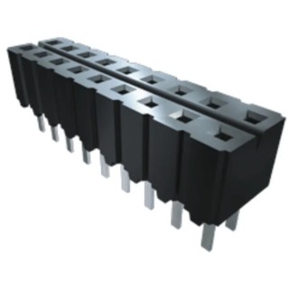Samtec PCB Socket Closed Entry 2 Row 10 Contact Points 2.54 mm Pitch Through Hole Solder Termination CES-105-01-S-D