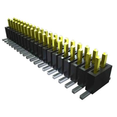 Samtec Pin Header FTSH Series, 5 Contacts, 1.27 mm Pitch, 2 Row Unshrouded FTSH-105-01-S-DV-P-TR