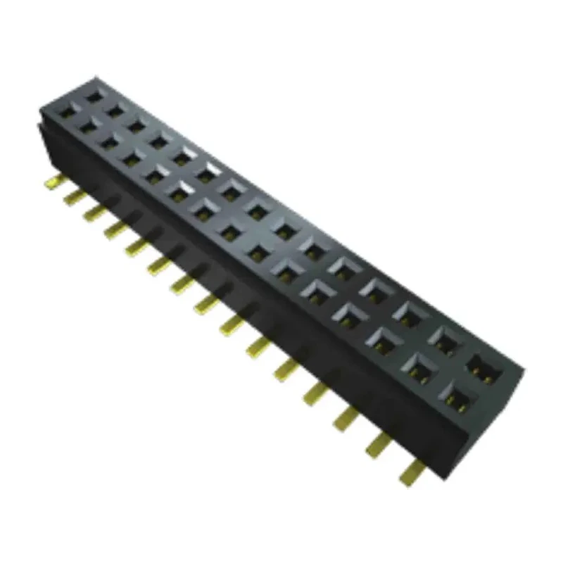 Samtec CLM Series Straight Surface PCB Socket, 4-Contact, 2 Row, 1 mm Pitch Solder CLM-102-02-F-D