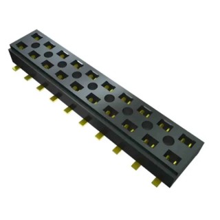 Samtec CLT Series Vertical Surface PCB Socket, 2-Contact, 2 Row, 2 mm Pitch, Press-in Termination CLT-102-02-L-D-TR