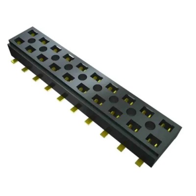 Samtec CLT Series Vertical Surface PCB Socket, 2-Contact, 2 Row, 2 mm Pitch, Press-in Termination CLT-102-02-L-D-TR