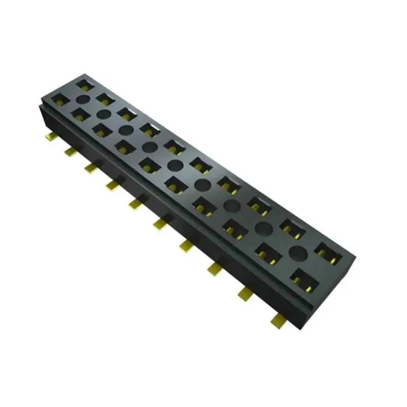 Samtec CLT Series Vertical Surface PCB Socket, 2-Contact, 2 Row, 2 mm Pitch, Press-in Termination CLT-102-02-L-D-TR