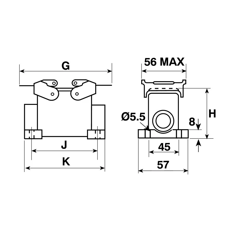 EPIC Heavy Duty Power Connector, 24 Way, 16A, 440V, Series H-BE Model 10104000+10197000+12954500+100