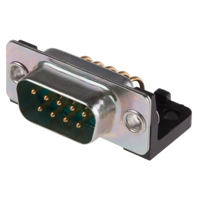 RS PRO 9 Way Right Angle Through Hole D-Sub Connector Male 482-856