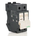 Schneider Electric Rail Mount Fuse Holder 32A for 10 x 38 mm Fuse, 1P-Pole, 690 V ac/dc DF101N