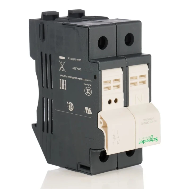 Schneider Electric Rail Mount Fuse Holder 32A for 10 x 38 mm Fuse, 1P-Pole, 690 V ac/dc DF101N