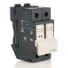 Schneider Electric Rail Mount Fuse Holder 32A for 10 x 38 mm Fuse, 1P-Pole, 690 V ac/dc DF101N