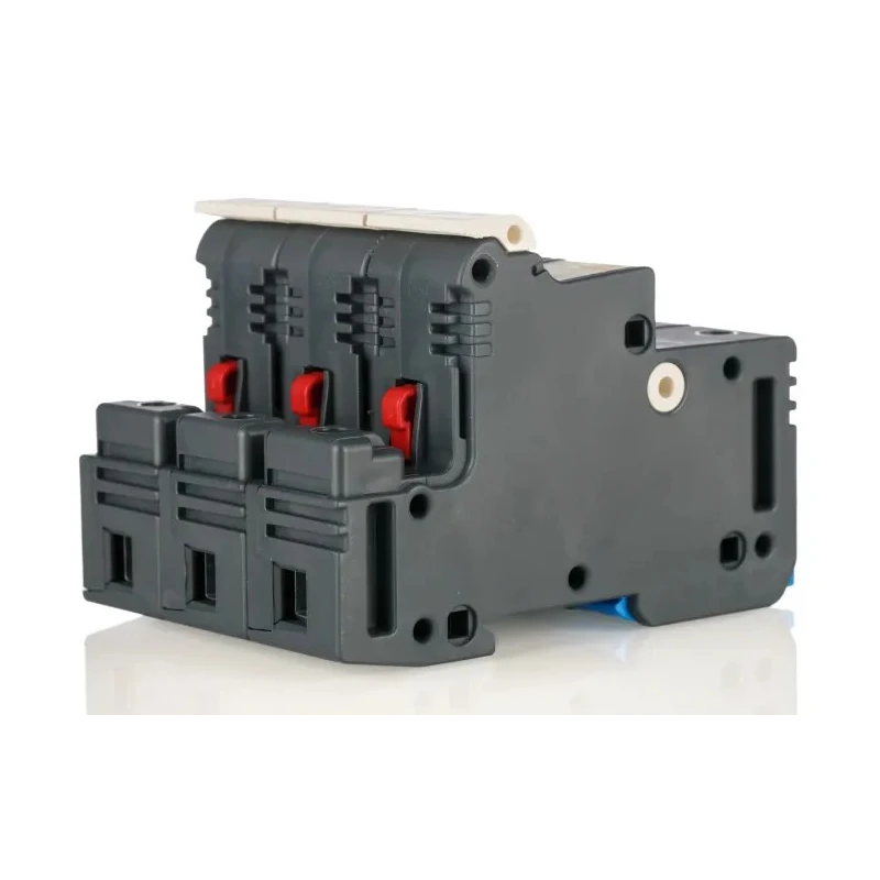 Schneider Electric 50A Rail Mount Fuse Holder for 14 mm x 51 mm, 3P-Pole, 690V ac DF143C