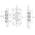 Norgren MP1 Series 1 Station ISO G Thread, NPT Sub-Base M/P19132