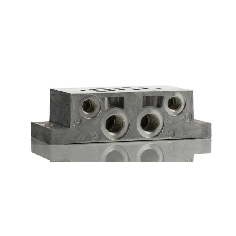 Norgren MP1 series Die-Cast Aluminium Pneumatic Sub-Base ISO G Thread, NPT, G 1/4 Port Size 16 Bar Operating M/P19126