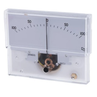Sifam Tinsley Analogue Panel Ammeter 25 A AC/DC, 32.3 mm x 73.7 mm, ±1.5 % Moving Coil IS 11005