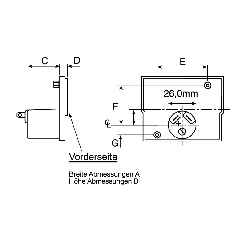 Sifam Tinsley Analogue Panel Ammeter 25 A AC/DC, 32.3 mm x 73.7 mm, ±1.5 % Moving Coil IS 11005