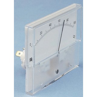 Sifam Tinsley Analogue Panel Ammeter AC/DC, 40.5 mm x 91.5 mm Cutout, ±1.5 to ±2.5 % Meter Accuracy, Moving Coil IS 11011