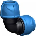 Georg Fischer Plastic Pipe Fitting 90 Degree Elbow, Polyvinyl Chloride, 20 mm, Length 67mm 158400070