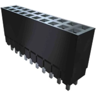 Samtec ESW Series Straight Through Hole PCB Socket, 2-Contact, 1 Row, 2.54 mm Pitch, 5.2A Current, 515V ESW-102-12-G-S