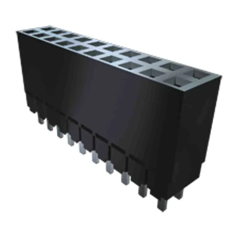Samtec ESW Series Vertical Through Hole Board-to-Board PCB Socket 5-Contact 1 Row 2.54 mm Pitch 5.2A ESW-105-23-T-S