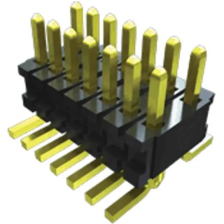 Samtec FTR Series Vertical Surface Pin Header 4 Contacts 1.27 mm Pitch 1 Row Unshrouded FTR-104-52-G-S
