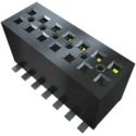 Samtec FLE Series Vertical Surface PCB Socket, 10-Contact, 2 Row, 1.27 mm Pitch, Solder Termination FLE-105-01-G-DV-A-K