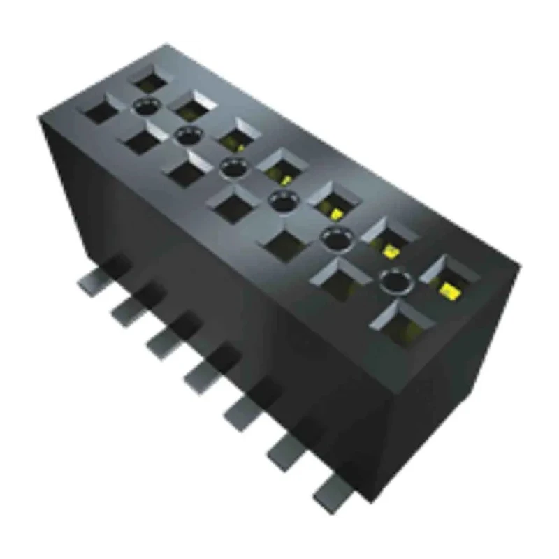 Samtec FLE Series Vertical Surface PCB Socket, 10-Contact, 2 Row, 1.27 mm Pitch, Solder Termination FLE-105-01-G-DV-A-K
