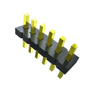 Samtec FTS Series Straight Surface Pin Header, 6 Contacts, 1.27 mm Pitch, 2 Row, Unshrouded FTS-103-02-F-DV-TR
