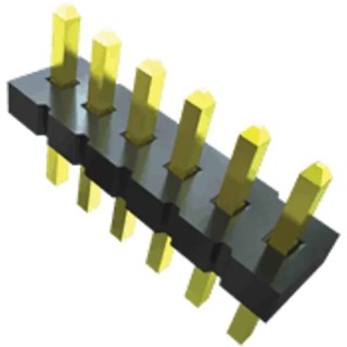 Samtec FTS Series Vertical Surface Pin Header, 1.27 mm Pitch, 10 Contacts, 2 Row, Unshrouded, Phosphor FTS-105-01-L-DV-TR