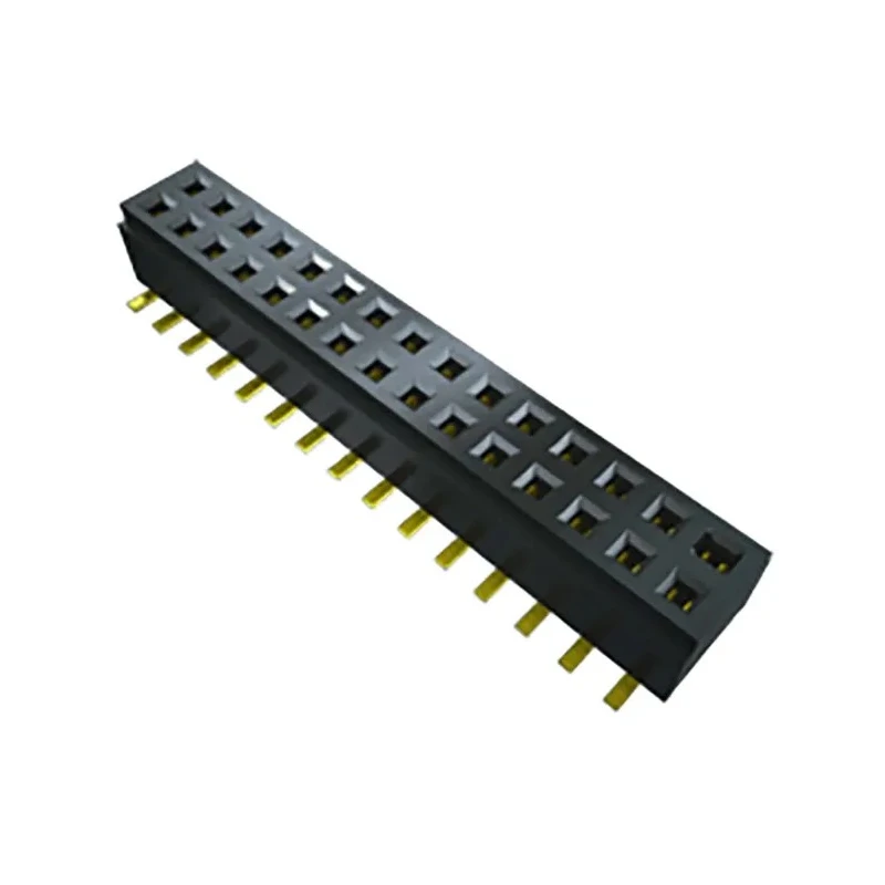 Samtec CLM Series Straight Through Hole Board-to-Board PCB Socket 6-Contact 2 Row 1 mm Pitch 270V CLM-103-02-L-D