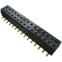 Samtec CLM Series Vertical Through Hole PCB Socket, 4-Contact, 2 Row, 1 mm Pitch, 270V, 3.1A Current, Gold CLM-102-02-L-D