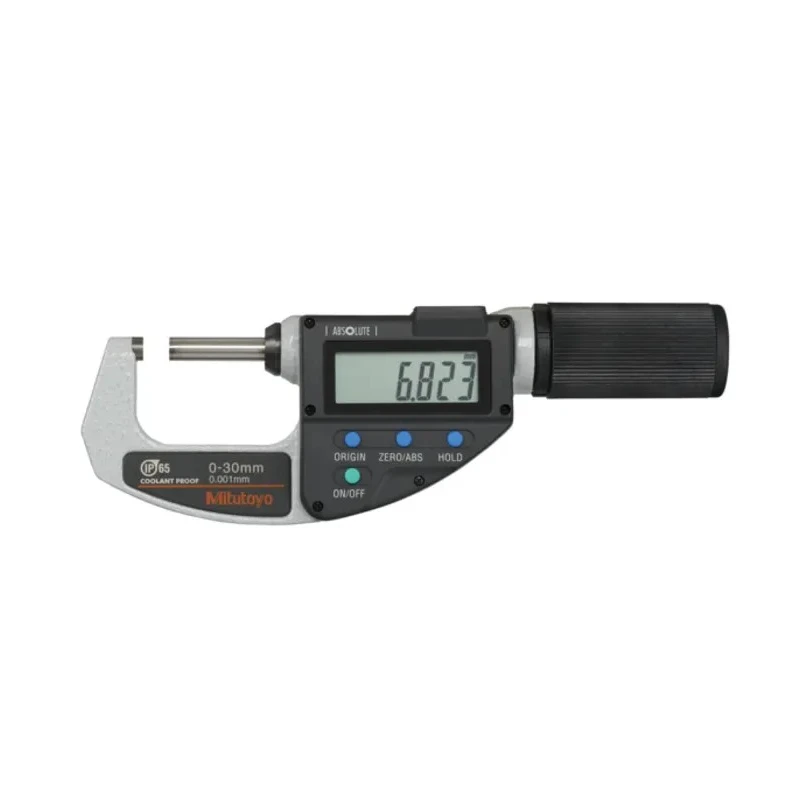 Mitutoyo External Micrometre Imperial & Metric Digital LCD IP54 Protection Japan 30 mm Measurement 125037-540 3XL