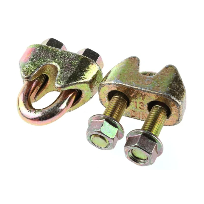 RS PRO Steel Wire Rope Clamp Zinc Plated 13 mm Diameter Load Bearing Forged U-Bolt DIN 1142 197-0174