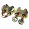 RS PRO Steel Wire Rope Clamp Zinc Plated 13 mm Diameter Load Bearing Forged U-Bolt DIN 1142 197-0174