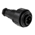 Bulgin Circular Connector Standard Buccaneer Series 2 Contacts Male Plug Cable IP68 250V 12A PX0736/P