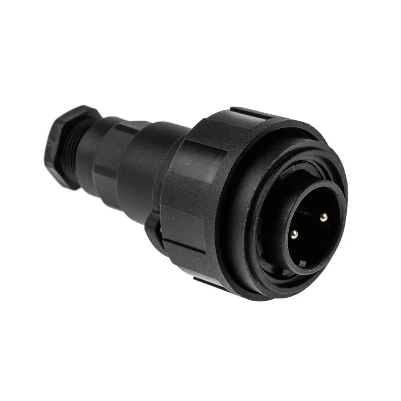 Bulgin Circular Connector Standard Buccaneer Series 2 Contacts Male Plug Cable IP68 250V 12A PX0736/P