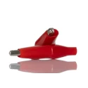 RS PRO Red Insulated Crocodile Clip Nickel Plated Steel Contact 5A 8mm Jaw Opening 483-843