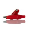 RS PRO Red Insulated Crocodile Clip Nickel Plated Steel Contact 5A 8mm Jaw Opening 483-843