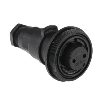 Bulgin Standard Buccaneer Series Circular Connector, 2 Contacts, In-Line Socket, Female, IP68, 12A Current, 250V 
