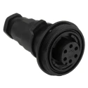 Bulgin Circular Connector In-Line Socket Female 6 Contacts IP68 250V 5A Standard Buccaneer Series 