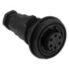 Bulgin Circular Connector In-Line Socket Female 6 Contacts IP68 250V 5A Standard Buccaneer Series