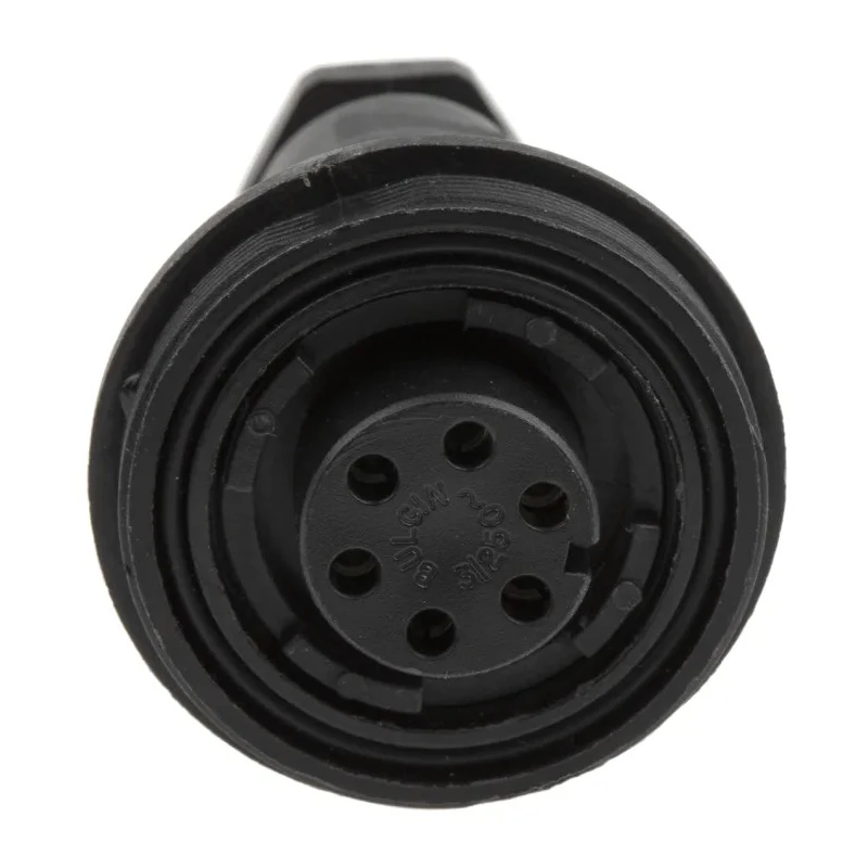 Bulgin Circular Connector In-Line Socket Female 6 Contacts IP68 250V 5A Standard Buccaneer Series 