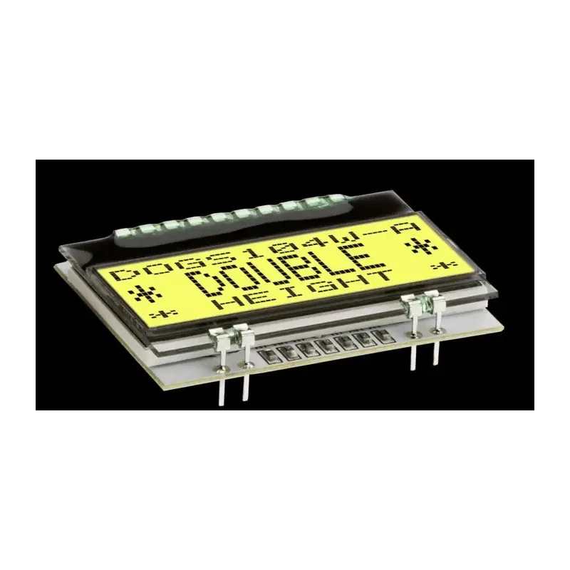 Display Visions LCD Monochrome Display 4 x 10 Character Matrix, LED Backlight, I2C/SPI Interface EA DOGS104W-A