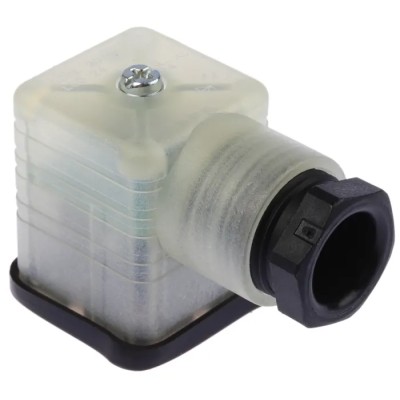 Hirschmann GDML 2P+E DIN 43650 A Solenoid Valve Connector Indicator Light 24V dc 8A 935980205 RS GDML 2011 LED 24 SCHWARZ
