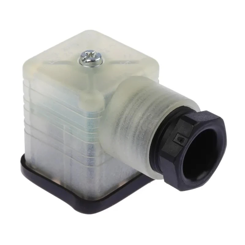 Hirschmann GDML 2P+E DIN 43650 A Solenoid Valve Connector Indicator Light 24V dc 8A 935980205 RS GDML 2011 LED 24 SCHWARZ