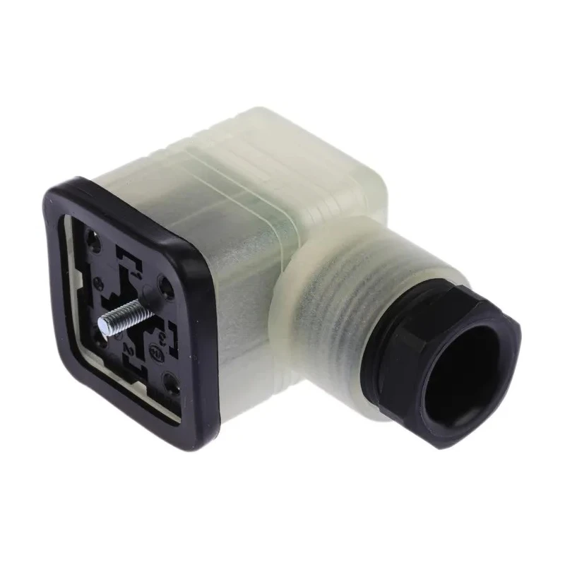 Hirschmann GDML 2P+E DIN 43650 A Solenoid Valve Connector Indicator Light 24V dc 8A 935980205 RS GDML 2011 LED 24 SCHWARZ
